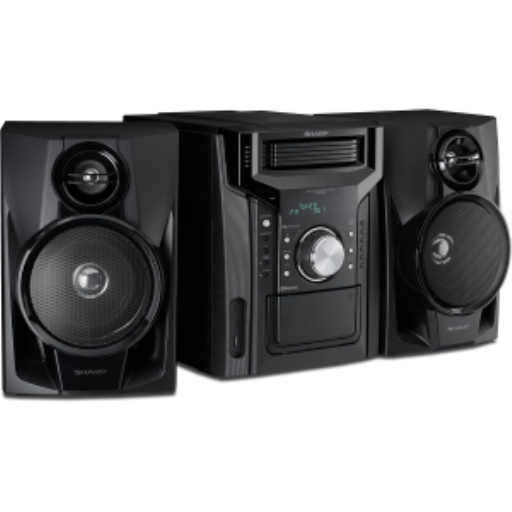 Sharp CD-BH950 240W 5-Disc Mini Shelf Speaker System with Cassette and Bluetooth Audio