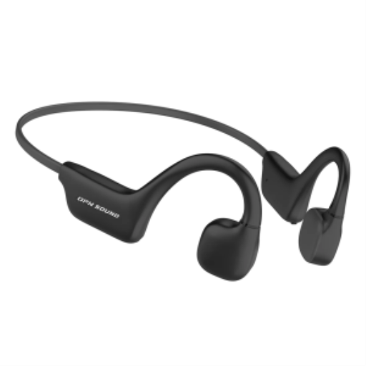 OPN Sound Osso Open-Ear Bone Conduction Headphones — IPX5, 9-Hour Battery, Black (OS1000BC)