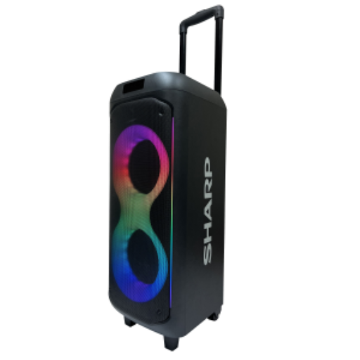 Sharp PS-935 Portable Party Speaker — 50W RMS, Karaoke, 15-Hour Battery, Bluetooth 5.2