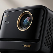 Extreme macro photograph showing the high-precision focus of the laser projector lens.