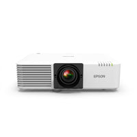 Epson PowerLite L500W projector hero shot: centered front view, pure white background, precise details.