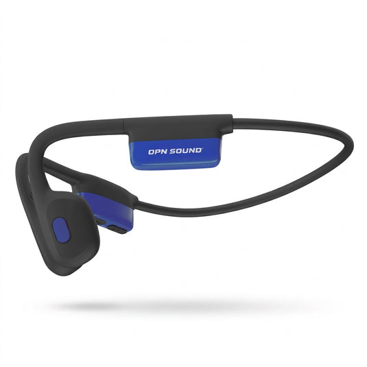 OPN Sound Mezzo+ Bluetooth Bone Conduction Headphones with Microphone — IPX6, 7-Hour Battery (OS8000BL)
