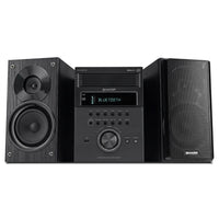 High-resolution hero shot of the Sharp XL-BH250 5-disc stereo system on a pure white background.